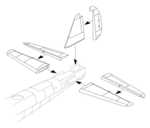 Junkers Ju 88A – Control Surfaces set 1/72 for Hasegawa kit