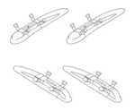 Junkers Ju 88A – Wing Racks (4 pcs) 1/72 for Hasegawa kit