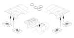 Heinkel He 111P Fuel fillers‘ necks and life raft 1/32 for Revell kit