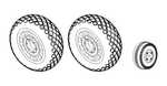 P-51D Mustang - Wheels 1/32 (Diamond Tread Pattern) for Dragon/Tamiya/Trumpeter