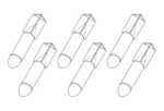WW II Japanese Navy 250kg bomb Type 98 (6 pcs.) 1/72