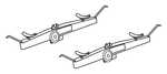 A6M2/3/5 Zero – Fuselage Type 97 Bomb rack (2 pcs) 1/72