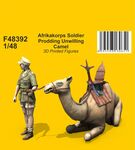 Afrikakorps Soldier Prodding Unwilling Camel 1/48