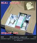 M1A1 Abrams - Engine set for Tamiya kit