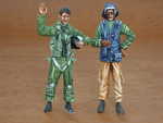 US Navy modern pilot and mechanic (2 fig.)