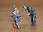 German pilot + mechanic WW II (2 fig.)