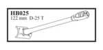 122 mm D - 25 T with mantlet  & muzzle. Gun for IS - 3