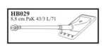  8,8 cm PaK 43/3 L/71 with early mantlet & muzzle. Gun for Sd.Kfz.173 "Jagdpanther"