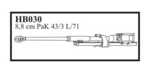  8,8 cm Pak 43/3 L/71 with Laffete & muzzle. Gun for Sd.Kfz. 162 "Nashorn"