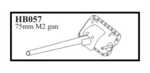 75 mm M 2 gun, gun with late mantlet. Gun for M4A1 "Sherman"