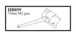 75 mm M 2 gun, gun with mantlet.Gun for M4 "Sherman"