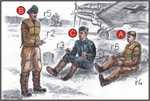 German Bomber Pilots (3 fig.) WW II