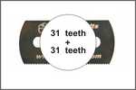Smooth saw (both sides) 5ps