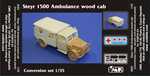 Steyr 1500 Ambulance wood cab - conversion set for Tamiya