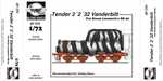 Tender 2´2´32 Vanderbilt for BR 52 for Hobby Boss