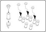 Soviet smoke dischargers 902B TUCA, 81mm (8.pcs) 