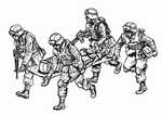 US Marines in Iraq transport soldier into UH-60 (5. fig)