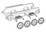 Jagdpanzer 38 Hetzer Road wheels rivet type (late version) for Tamiya kit