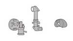 German WW II tank gun sight Sf.lZF 1