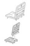German tank seats WW II (2 pcs)1/35