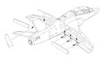 BAe Hawk 100 series – control surfaces 1/72 for Airfix kit
