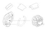 B-26F/G Marauder – Left Engine & Compartment 1/72 for Hasegawa