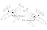 B-26F/G Marauder – Undercarriage Doors 1/72 for Hasegawa