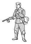 Soviet Soldier with Machinegun 1/35 (1 fig.)