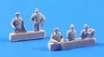 German tank crew 1944 (5 half body figures) 1/72