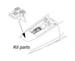 F-104G Instrument panel 1/32 for Hasegawa kit 