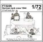 German tank crew 1944 (5 half body figures) 1/72