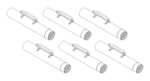 US M260 Hydra Rocket pod (6 pcs) 1/48