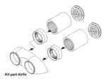 TSR-2 - Exhaust nozzles set