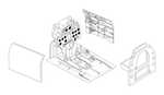 Mitsubishi A6M3/ 3a – Interior set 1/48 for Tamiya kit
