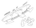 Spitfire PR Mk.XIX – Control surfaces set 1/72 for Airfix kit