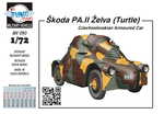 Škoda PA.II (vzor OA.23) „Turtle“ – Czechoslovak armoured car 1/72 – full resin kit