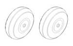 Fiat G.50-II / G.50bis – Main Wheels 1/32 for Special Hobby kits