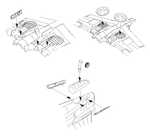 Curtiss P-40E – Undercarriage set 1/72 for Academy kit