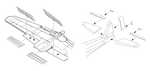 A6M2 model 21 Zero – Control surfaces set 1/72 for Tamiya kit