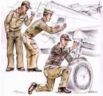 US Army mechanics WW II (3 fig.)