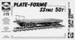 Platform wagon SSyms 50 ton