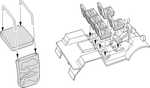 Quad Gun Tractor - Seats - version Ford/Chevrolet for Tamiya/Italeri kit