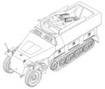 Sd. Kfz. 251/220 Ausf.D Drilling