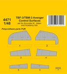 TBF-3/TBM-3 Avenger Control Surfaces 1/48 