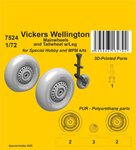 Vickers Wellington Mainwheels and Tailwheel w/Leg 1/72  / for Special Hobby kits