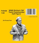 WWII British CW Tank Commander / Half Figure 1/48