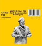 WWII British CW Tank Commander / Half Figure 1/35
