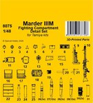 Marder IIIM Fighting Compartment Detail Set 1/48 / for Tamiya kits