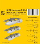 HP.52 Hampden B.Mk.I - Wing Bomb Ordnance Set 1/48 / for ICM kits