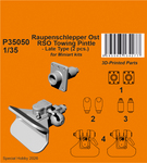Raupenschlepper Ost RSO Towing Pintle - Late Type (2 pcs.) / for Miniart kits